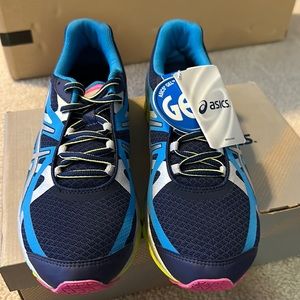 ASICS Gel Extreme 33 Navy/Lightning/electric blue sz 11 running shoe sneaker NWT